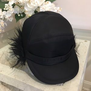 Authentic Prada faux fur winter cap